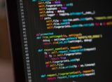 a computer screen with a bunch of code on it