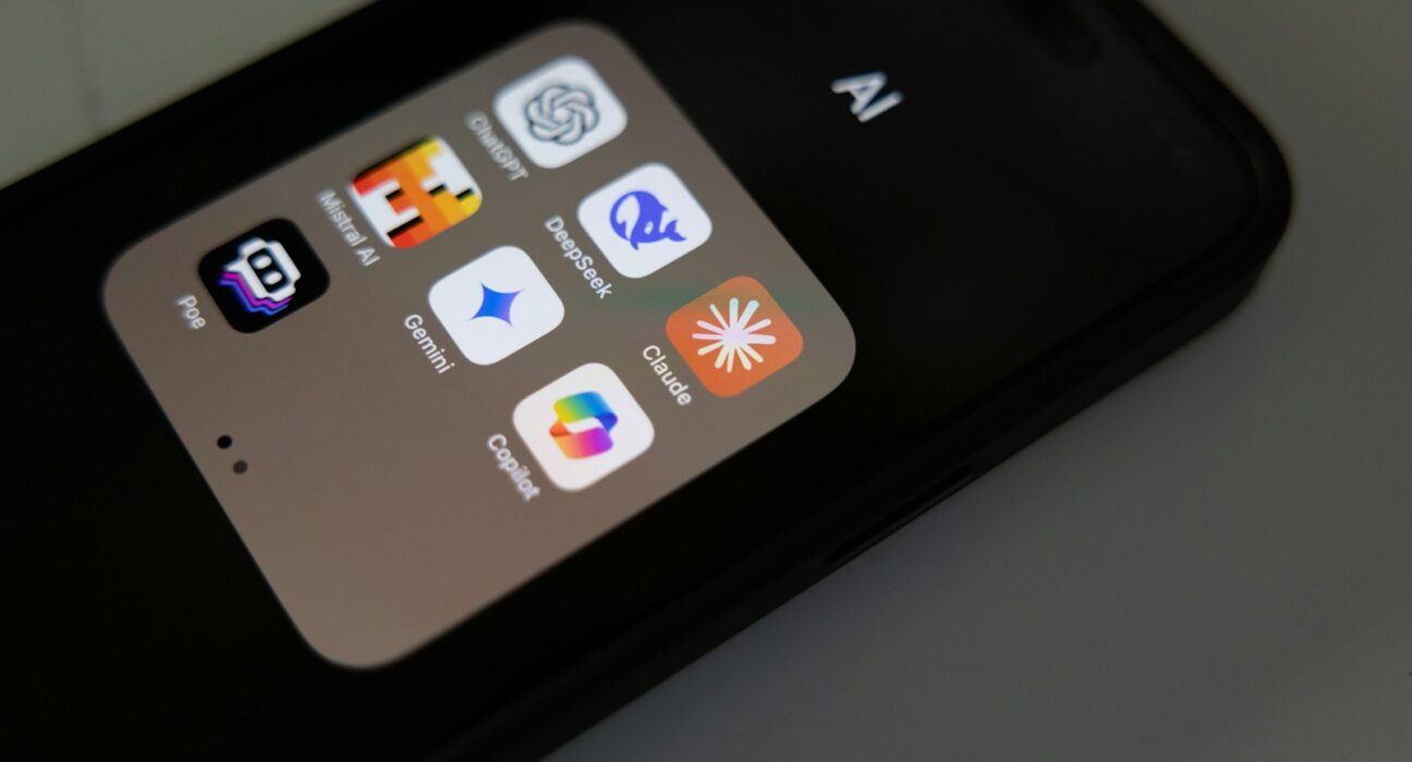 A close up of a cell phone on a table